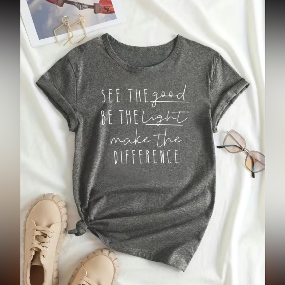 Make the Difference Positive Affirmation T-shirt - Picture 1 of 4
